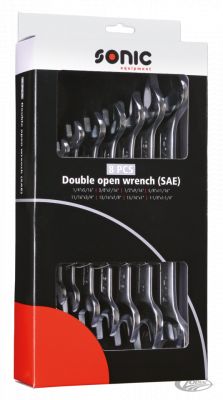 745623 - SONIC Double open wrench set inch sizes 8Pc