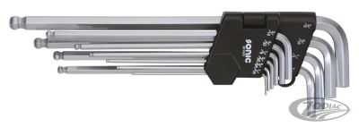 745629 - SONIC Ball end hex key set xtra long 10Pc inch