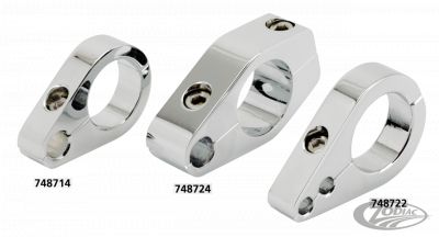 748722 - CUSTOM CYCLE 1-1/8" Dual Throttle Cable Clamp