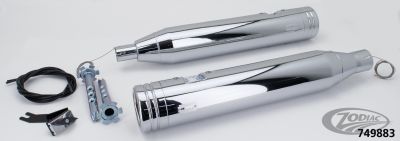 749883 - MCJ 120 Striped End Cap FLH/T21-Up Chr