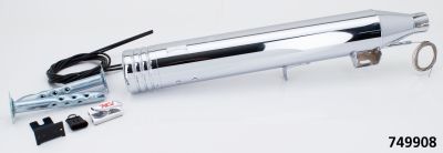 749908 - MCJ 100 Striped End Cap FXDL15-16 Chrome