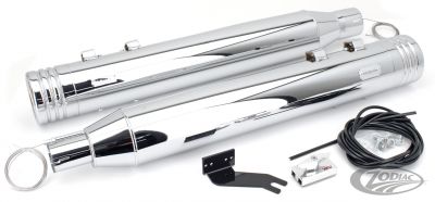 749972 - MCJ 100 Striped End Cap FLH/T17-21 Chr