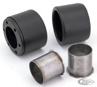 749987 - MCJ End Caps Race 90 Straight Black