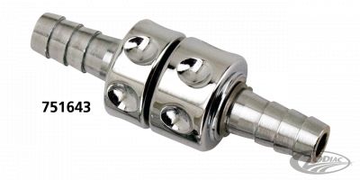 751643 - KUSTOM TECH K-Tech inline petcock chrome