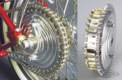 751655 - KUSTOM TECH K-Tech rear Drum brake w/brass fins