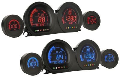 752595 - Koso HD-03 Gauge Kit Dual FLH/T14-23