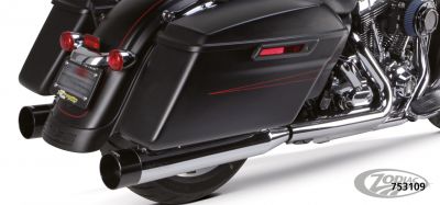 753109 - 2Bros FLH/T95-16 Dual S/Os Chr/blk alu