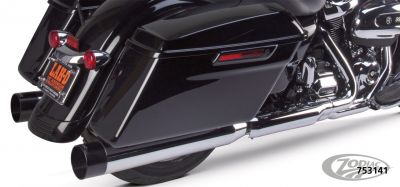 753141 - 2Bros FLH/T17-up Dual Slip Ons Alu Chrom