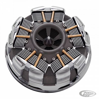 754026 - CIRO 3D RADIAL AIR CLEANER CHROME FLH/T08-16