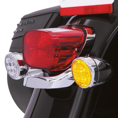 754238 - CIRO 3D Fang Signal Light Inserts AMBER Chrome