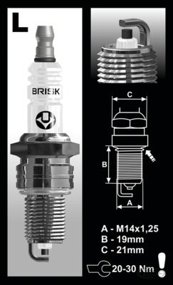 754481 - Each Brisk LR14YC spark plug