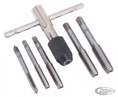 754700 - GZP 6 Piece tap set INCH/SAE