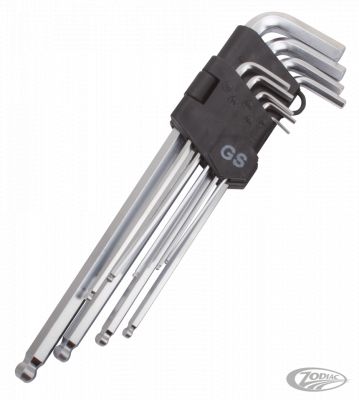 754719 - GZP 9Pc Allen wrench set long 1/16