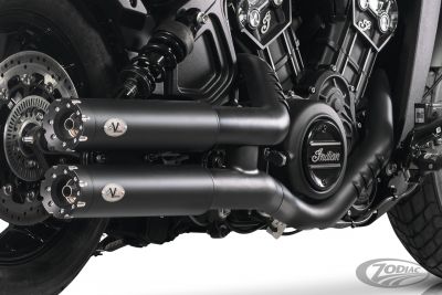 754833 - V-Performance Twin Dark mufflers 90mm Rvlvr ISC22-24