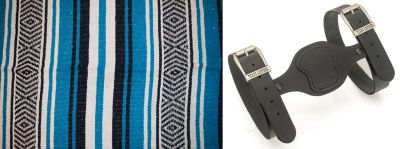 755309 - Texas Leather T-leather holder blk w/zpn755302 blanket