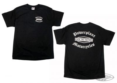 757803 - P16 - Powerplant Motorcycle Co. P16 STAPLE FTF TEE BLK XL