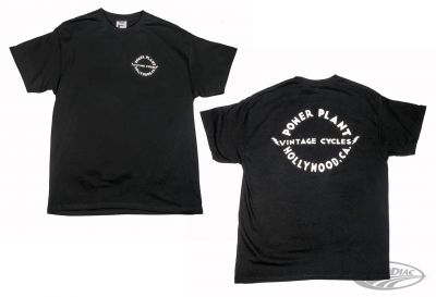757811 - P16 - Powerplant Motorcycle Co. P16 STAPLE VINTAGE CYCLES TEE BLK M