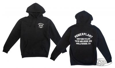 757854 - P16 - Powerplant Motorcycle Co. P16 STAPLE GARAGE HOODIE BLK XXL