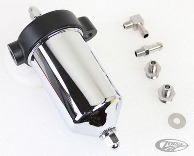 758337 - V-Twin Black & chrome Oil filter kit BT48-64