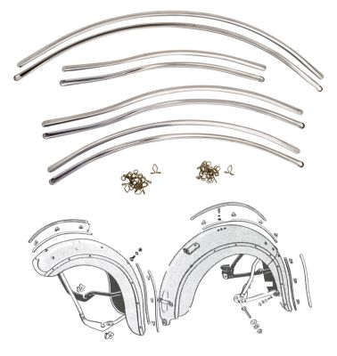 758818 - V-Twin Front fender trim clip, set of 25