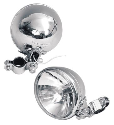 758831 - V-Twin 2Pck Early Style Spotlamp Lenses Clear