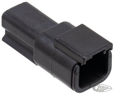 760111 - NAMZ DTM 2-Pos Blk Recept w/ Trmnls & Wedge