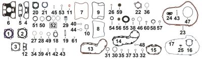 761381 - COMETIC 5pck cam gear cover gasket XR08-13