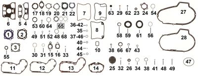 761398 - COMETIC 10pck Oil pump mount gasket XL91-22