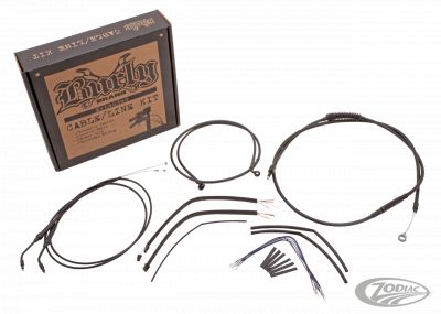 763593 - Burly SS cable kit FLHT/X17-20 13" w/ABS
