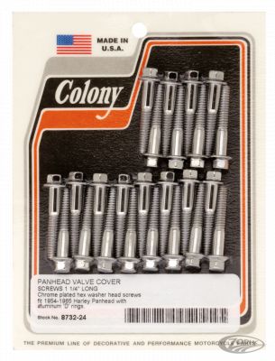 769023 - Colony chrome valve cover screws BT54-65