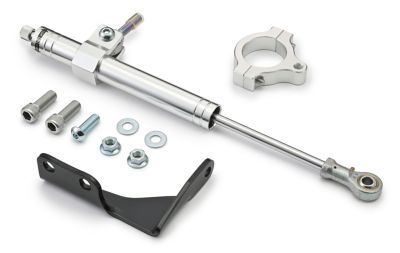 769379 - DAYTONA Steering Damper Kit Silver FLHX17-Up 49m