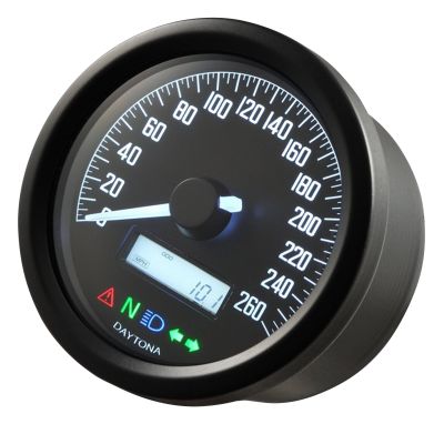 769407 - DAYTONA Velona 60mm Speedo 260KM/H Black