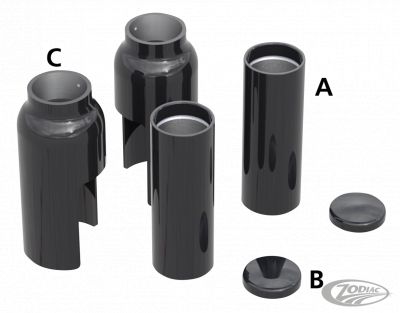 770124 - Rick's Fork Cover Kit 6PC Black FXSB13-17