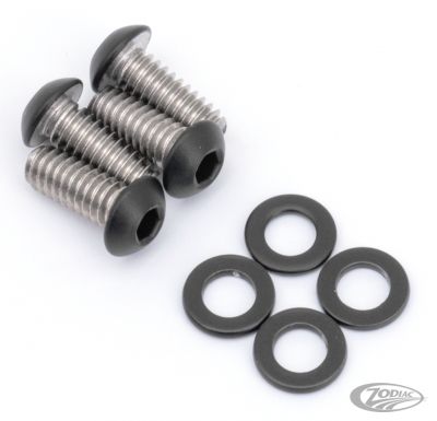 770416 - screws4bikes FR Fender Bolts Matt Blk FXLRS18-Up