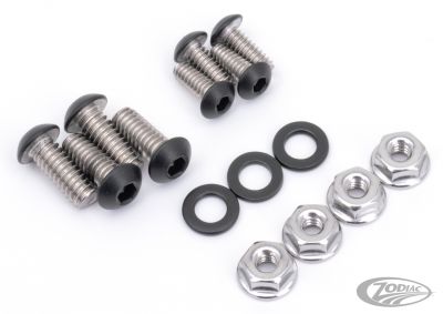 770417 - screws4bikes FR Fender Bolts Matt Blk FXFB18-Up