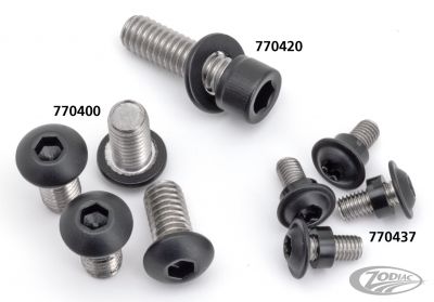 770420 - screws4bikes Belt Guard Screw Matt Blk XL04-22
