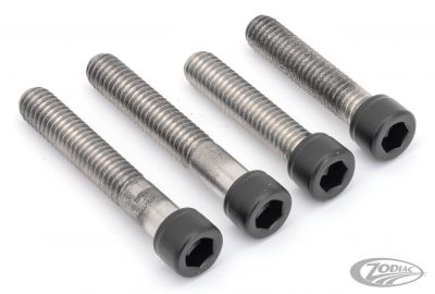 770450 - screws4bikes Bar Top Clamp Bolts Matt Blk K4