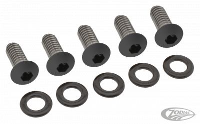 770456 - screws4bikes Derby Cover Bolts Matt Blk BT99-17