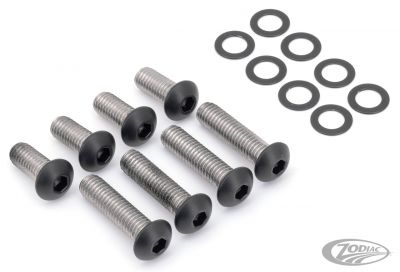 770457 - screws4bikes Fndr Struts RR Bolts Matt Blk ST07-17