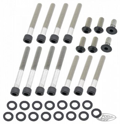 770470 - screws4bikes Prim. Cover Bolts Matt Blk XL91-03