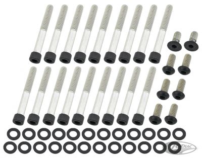 770471 - screws4bikes Prim. Cover Bolts Matt Blk XL04-22