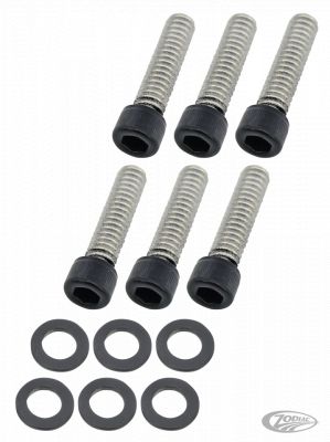 770488 - screws4bikes Trans. Top Cover Bolts Matt Blk BT07-Up