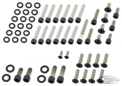 770489 - screws4bikes Eng. Bolt Kit Matt Blk BT70-76
