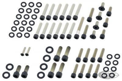 770490 - screws4bikes Eng. Bolt Kit Matt Blk BT77-84