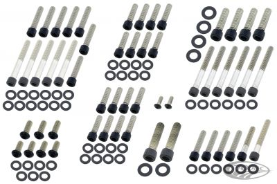 770491 - screws4bikes Eng. Bolt Kit Matt Blk ST89-98 FXD91-98