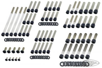 770494 - screws4bikes Eng. Bolt Kit Matt Blk ST07-17 FXD06-17