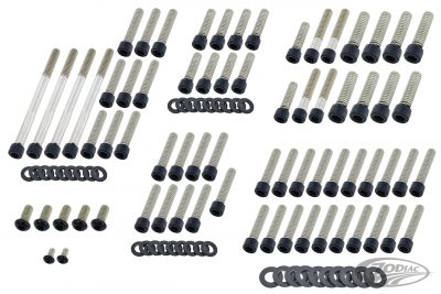 770497 - screws4bikes Eng. Bolt Kit Matt Blk ST19-Up