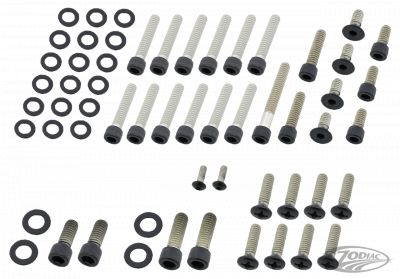 770502 - screws4bikes Eng. Bolt Kit Matt Blk XL91-03