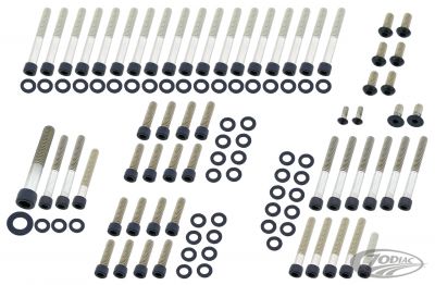 770503 - screws4bikes Eng. Bolt Kit Matt Blk XL04-22