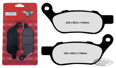 770942 - LYNDALL RACING BRAKES Rear Pads Z-Plus Profiled F*ST/FXD08-17